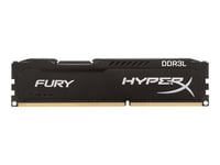 HyperX FURY - DDR3L - kit - 16 Go: 2 x 8 Go - DIMM 240 broches - 1600 MHz / PC3L-12800 - CL10 - 1.35 / 1.5 V - mémoire sans tampon - non ECC - noir