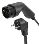 Ladekabel til elbil Schuko - Type2 10A/16A 1-fase 3.6KW 4 + 1.5m (Bærbar lader)