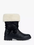 Geox Kids' J Casey ABX Waterproof Faux Leather Boots