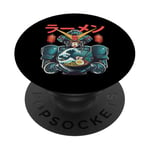 Ramen japonais Mecha Robot Géant La Grande Vague Anime PopSockets PopGrip Adhésif