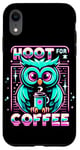 iPhone XR Funny Owl Hoot For Coffee Lovers Case