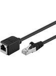 CAT 5e extension cable F/UTP black 5 m