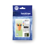 Brother LC-3217VALDR Ink cartridge multi pack Bk,C,M,Y, 4x550 pages IS