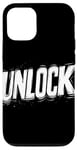 Coque pour iPhone 12/12 Pro Costume de discours Lock and Unlock pour homme et femme