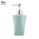 Bathroom Pump Soap Dispenser Shampoo Bottles Blue Square