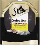 Sheba Lot de 22 barquettes de Nourriture en Sauce pour Chat (2 x 11 x 85 g)