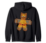 Marvel Wolverine + Deadpool Holiday Matching Gingerbread Man Zip Hoodie