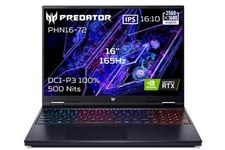 Gaming Predator Helios Neo 16 PHN16-72-759C 16" WQXGA Intel Core i7 14650HX RAM 16 Go DDR5 512 Go SSD GeForce RTX 4060