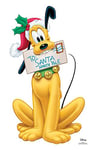 Star Cutouts Ltd Fun Cardboard 1 Dimensional Life size Disney Pluto Carol Letter to Santa 90 x 56 cm. Perfect Christmas Decoration for Children's Festive Displays, Grottos & Shop Windows, Star Mini