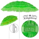 Parasol inclinable Hawaii 195 cm vert Parasol de plage Ø 160 cm réglable Jardin terrasse extérieur