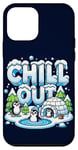 Coque pour iPhone 12 mini Antarctique Pingouin Lover Chill Out Cute Winter Pingouin Igloo