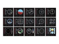 Saitek Pro Flight Instrument Panel - Panneau D'instruments De Simulateur De Vol - Filaire - Pour Pc