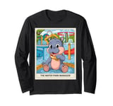 Cute Baby Pgymy Hippo Tarot Cards Fun The Water Park Manager Long Sleeve T-Shirt