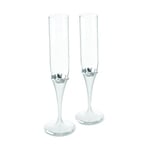 Wedgwood Vera Wang Infinity ﻿Toasting Flute Pair