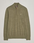 Morris Randall Cotton Half Zip Green