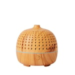 WENDUPPV 180ML Wood Grain Humidifier Portable Mini USB Small Cool Fog Humidifier, 2 Fog Modes, 7 Colored Lights, Ultra-quiet Bedroom Office Home Personal Desktop (Color : Yellow)