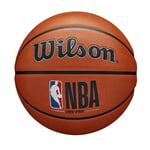 Wilson Ballon de Basket, NBA DRV PRO, pour l'extérieur, caoutchouc gommeux, Taille : 6, Marron