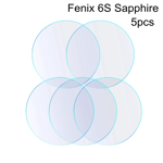For Garmin Fenix 6 6s 6x Pro Sapphire Solar Screen Protectors 5pcs