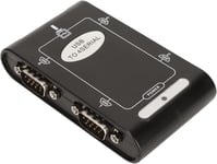 Adaptateur USB vers Série, 4 Cartes de Port Série de Réserve COM de Port RS232 Adaptateur USB vers RS232 Compact Alimenté par USB pour 10 8 7 pour OS X.[S1130]