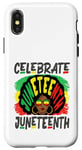 Coque pour iPhone X/XS Juneteenth Celebrate 1865 Black History Afro Hair Women