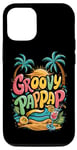 Coque pour iPhone 14 Rétro Groovy Pap Pap Daddy pour la fête des pères papa, grand-père homme