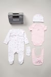 Rock A Bye Baby Girl Cotton 5-Piece Gift Set - Blush - Size 3-6M