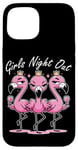 iPhone 15 Cute Pink Flamingos Girls Night Out for Friends Flamingo Case