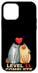 Coque pour iPhone 12 mini Coral Wedding Anniversary 11 Years of Wedding