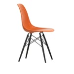 Vitra - Eames Plastic Chair DSW - 43 Rusty Orange - Black Maple - Matstolar - Charles & Ray Eames - Orange - Metall/Trä/Plast