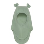 HUTTEliHUT balaclava cotton fleece with bear ears – sea spray - 4-6år