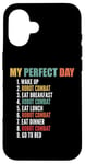 Coque pour iPhone 16 My Perfect Day Robot Combat amusant