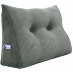 Vercart - Coussin de Lecture Compensé, Triangulaire Coussin à Coins, Gros Coussin Canapé, Traversin Tête de lit Support Arrière, Oreiller Cervical