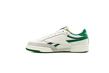 Reebok Men's Club C Revenge Vintage Sneaker, Chalk/Paperwhite/Glen Green, 5 UK