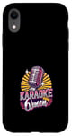 Coque pour iPhone XR Karaoké Queen Karaoké Chanteur Microphone Karaoké