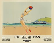 TOURISME THE ISLE of MAN Ruib - POSTER HQ 45x60cm d'une AFFICHE VINTAGE