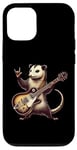 Coque pour iPhone 12/12 Pro Retro Possum Rock Music Men Kids Women Funny Opossum Rock