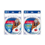 Vileda EasyWring and Clean Turbo Classic Microfibre Mop Refill Head, Pack of 2