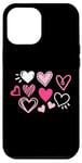 iPhone 12 Pro Max Cute Happy Valentines Day Cute Love Heart Pattern Women Kids Case