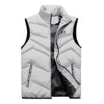 Vest Doudoune sans Manches Homme Hiver Chaud Gilet Pas Cher Blouson de Duvet Grande Taille Casual Ultra Léger Manteau sans Manche Tops