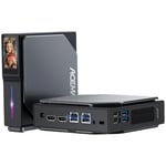 ACEMAGIC S1 Mini PC Vertical Ιntel Alder Lake-N95(Max 3.4GHz) 16Go DDR4/1To M.2 SSD Ordinateur de Bureau avec LCD Écran,SSD 2.5''(Max 2To),4K@60HZ UHD Dual Display/WiFi 6/BT5.2/RJ45 LAN