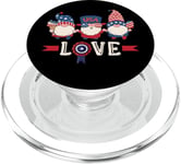 4th of July parade, Gnomes, USA flag colors, love PopSockets PopGrip for MagSafe