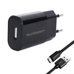 Kit Chargeur Noir pour tablettes Lenovo avec Port Micro USB Yoga Tablet 2/3, IdeaPad Miix, IdeaTab, A10-70, A8-50, A7-30, A7-40, A8-50