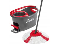 Vileda Mop Turbo 2In1 Microfibre Complete Set, Floor Mop (Black/Red, Incl. 750Ml Vileda Floor Cleaner)