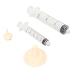 Pet Milk Medicine Feeder Push Type Clear Scale Pet Feeding Nipple Syringe For☜