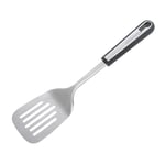 Wiltshire Aspire Slotted Turner, Stainless Steel, Flipping & Turning Tool, Cooking Spatula, Fish Slice, Anti-Slip Soft Touch Handle, Grey & Silver, 34x8.3x2.5cm