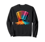 Melting Accordion Instrument Music Accordionist Musician Sweatshirt