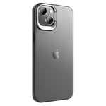 X-Level iPhone 15 Kuori Camera Frame Kickstand Musta