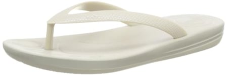 Fitflop Kids Iqushion Flip Flop Pearlised, Silver, 13 UK