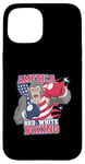 Coque pour iPhone 15 America Red White Boxing Pride - Gorilla Boxing