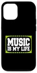 Coque pour iPhone 12/12 Pro Music Is My Life Sounds Listening Melody Beats Vibes Lover